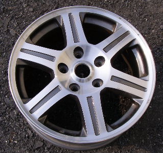 06-09 CHRYSLER PACIFICA TOURING 17x7.5 Grooved 6 Spoke w Open Lugs MACHINE/GREY