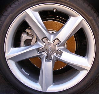 08-10 AUDI A8 19x7.5 Thin Twisted Carved 5 Spoke SILVER