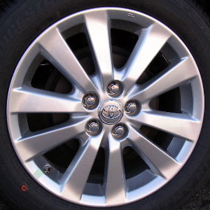 09-10 TOYOTA COROLLA LE/S 16x6.5 Thin Flared Paired 10 Spok A SILVER - U.S.