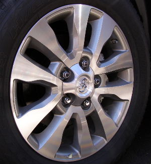 08-22 TOYOTA SEQUOIA LIMITED/I-FORCE 20x8 Flat Flared Carved Double 5 Spok B MACHINE/GREY