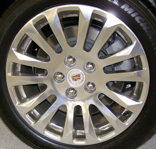 10-13 CADILLAC CTS PERFORMANCE/PREMIUM 18x8.5 Paired Contourd Alternatg 14 Spoke POLISHED, OPT PZX