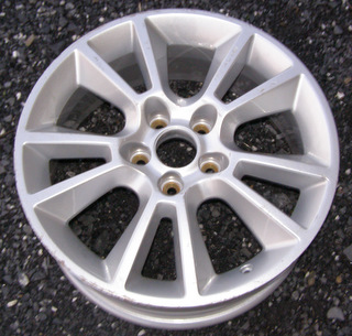 08-09 SATURN ASTRA XR 17x7 Broad Flared Double 5 Spoke SILVER, OPTION QL7