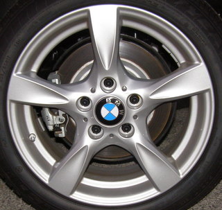 08-13 BMW 128I/135I 17x7 Raised Concave Pointed 5 Spk SILVER STYLE 371