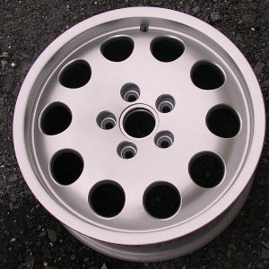03-04 AUDI A4 (PROBABLY) 16x7 Convex Face w 10 Round Holes SILVER