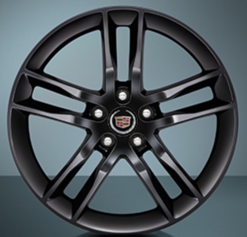13-18 CADILLAC ATS 19x8 Carved Double 5 Spoke FRONT BLACK