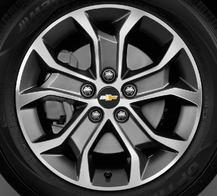 17-20 CHEVROLET TRAX 16x6.5 Flared Double 5 Spoke MACH/GREY, OPT P1H