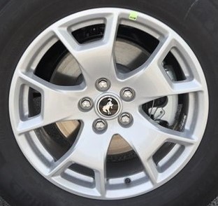 21-23 FORD BRONCO SPORT 17x7 Flared 5 Spoke with Slot in End SILVER
