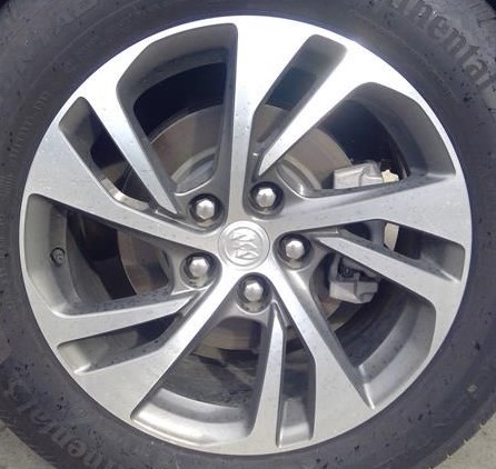 21-23 BUICK ENVISION ESSENCE/PREFERRED 18x8 Swept Offset Slotted 5 Spoke MACHINE/GREY OPT REP