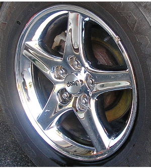 02-07 JEEP LIBERTY LIMITED/SPORT 16x7 Indented Soft 5 Spoke A CHROME