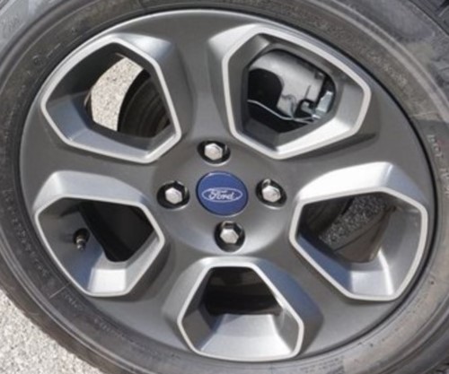 18-22 FORD ECOSPORT S/SE 16x6.5 Outlined Flared 5 Spoke MACHINE/GREY