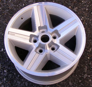 85-87 CHEVROLET CAMARO 16x8 Single Grooved 5 Spoke Front MACHINE/SILVER