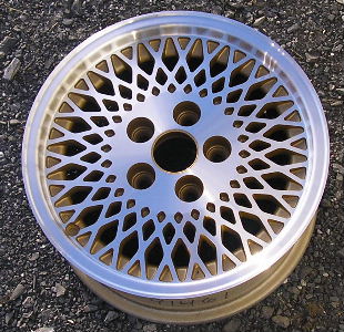 87-96 JEEP CHEROKEE COUNTRY/LIMITED 15x7 Aluminum Machined Mesh MACHINE/GOLD
