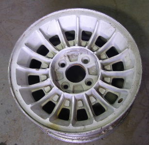 87-91 FORD MUSTANG/GT 15x7 Dished Thin 16 Spoke Hurricane WHITE