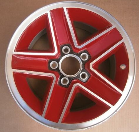 87-92 CHEVROLET CAMARO 15x7 5 Spoke RS Style RED