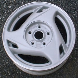 90-92 FORD PROBE 15x6 Slanted Slotted 3 Spoke SILVER