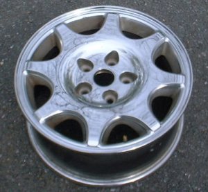 93-97 EAGLE VISION 16x7 Tapered 8 Spoke with Open Lugs A CHROME