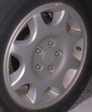 93-97 EAGLE VISION 16x7 Tapered 8 Spoke with Open Lugs B SILVER