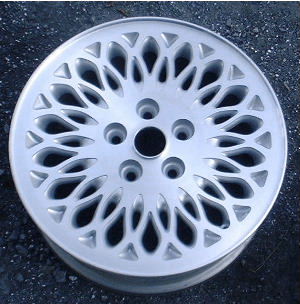 96-97 CHRYSLER TOWN & COUNTRY 16x6.5 18 Point Spiralcast Lace MACHINE/SILVER