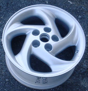 95-97 FORD PROBE 16x7 Swept Curved  Soft 5 Spoke RIGHT SILVER