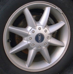 98-00 FORD CONTOUR 15x6.5 Soft Peaked 8 Spoke SILVER