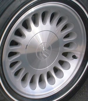 00-02 MERCURY GRAND MARQUIS LS 16x7 Dished with 20 Holes #YW..AA B MACHINE/NATURAL