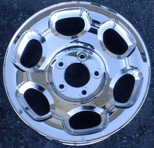 98-00 LINCOLN NAVIGATOR 17x7.5 with 6 Oval Holes 12mm Bolts B CHROME