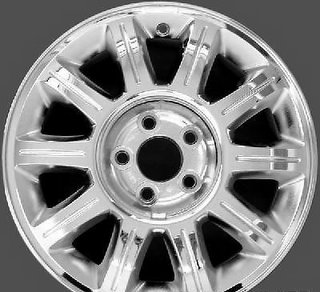 99-02 LINCOLN CONTINENTAL 16x7 Thin Flat Grooved 10 Spoke CHROME