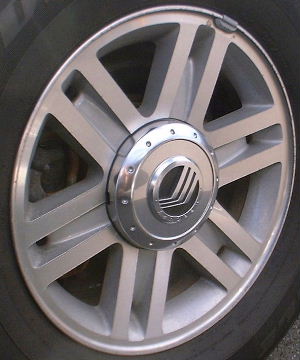 02-05 MERCURY MOUNTAINEER PREMIER 16x7 Thin Indented Slotted 6 Spk MACHINE/SILVER