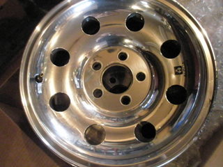 02-07 FORD RANGER FX4 15x7 Dished with 8 Round Holes B POLISH FORGED
