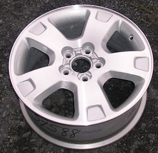 05-07 FORD FREESTYLE LIMITED 17x7 Flared 5 Spoke w Notch in End A MACHINE/SILVER