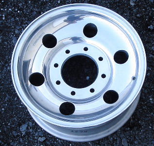 04-05 FORD EXCURSION 16x7 8x170 Dished w 6 Round Holes POLISHED 51MM HOLES