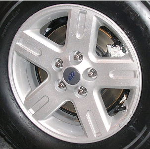 05-12 FORD ESCAPE XLS/XLT HYBRID 16x7 Soft Flat 5 Spoke with Groove SILVER SPARKLE