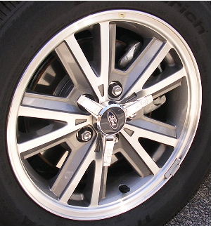 05-09 FORD MUSTANG GT/PREMIUM 16x7 5 V Spoke with Edge A MACHINE/GREY