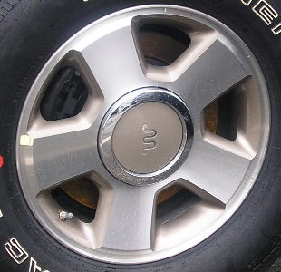 05-06 FORD EXPEDITION KING RANCH 17x7.5 6 Lug Broad Flat 5 Spoke MACHINE/NICKLE