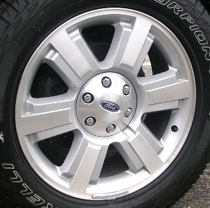 06-08 FORD F150 PICKUP FX4/XL/KING RANCH 20x8.5 Raised 6 Spoke with Ledge MACHINE/SILVER