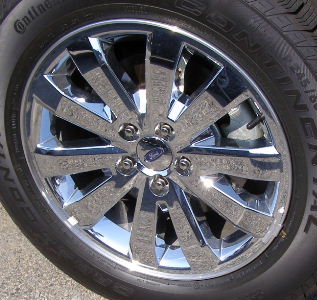 07-13 FORD EDGE SEL/LIMITED 18x7.5 Thin Paired 10 Spoke CHROME SKIN