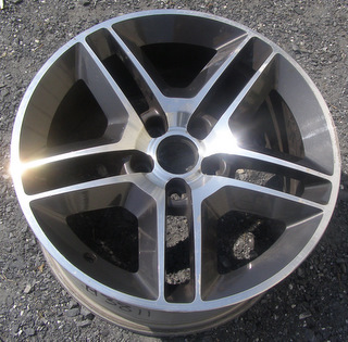 10-11 FORD MUSTANG 18x8.5 Angular Double 5 Spoke A 18X8.5 MACH/GREY FRONT