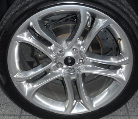 13-15 LINCOLN MKX 22x9 Thin Flared Double 5 Spoke POLISHED