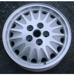 91-97 BUICK REGAL GS GRAN SPORT 16x6.5 17 Spoke with Exposed Lugs MACHINE/SILVER