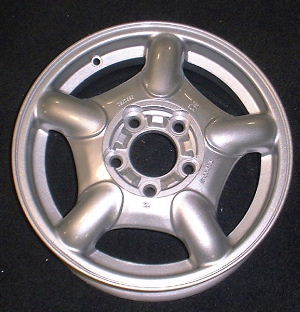 00-01 BUICK LESABRE CUSTOM/LIMITED 15x6 Round with 5 Finger Spokes B CAP SILVER, OPT PH3