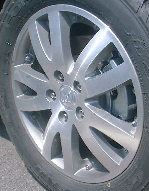 04-06 BUICK RENDEZVOUS ULTRA 17x6.5 Bowed Paired 10 Spoke MACH/GREY OPT PFH