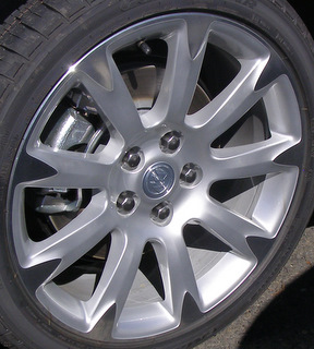 10-13 BUICK LACROSSE CXS/TOURING 19x8.5 9 Spoke w Raised Triangle Ends MACH/SILVER, OPT Q70