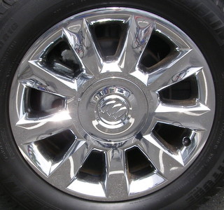 11-15 BUICK ENCLAVE CXL LEATHER/PREMIUM 19x7.5 Grooved 9 Spoke, Cvrd Lugs CHROME SKIN, OPTN P6A