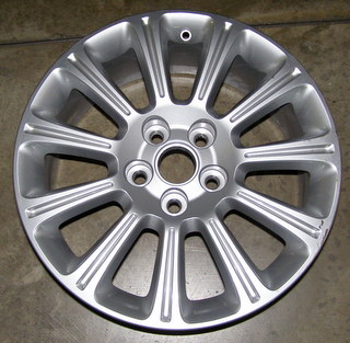 13 BUICK LACROSSE LEATHER 18x8 Angular Grooved 11 Spoke SILVER, OPTN RT4