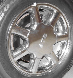 96-97 CADILLAC SEVILLE STS 16x7 Thin 7 Spoke w Covered Lugs B CHROME