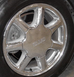 96-97 CADILLAC SEVILLE STS 16x7 Thin 7 Spoke w Covered Lugs A CHROME/SILVER