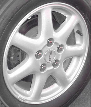 98-04 CADILLAC SEVILLE SLS/STS 16x7 Thin 7 Spoke w Exposed Lugs SILVER, OPTN N66