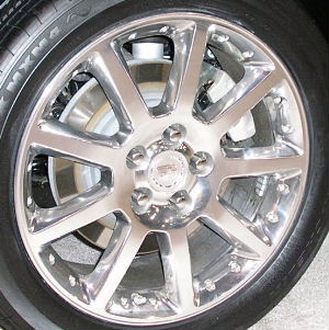 05-06 CADILLAC STS 18x8 9 Spoke with 2 Rivets Each POLISHED OPTN N87