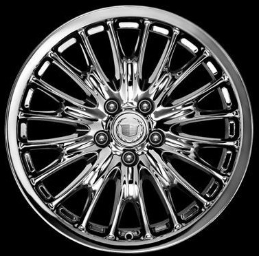05-11 CADILLAC STS 18x8 Paired Thin Webbed 20 Spoke CHROME, DLR ACCSRY