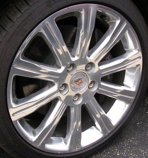 13-15 CADILLAC ATS 2.0T/3.6L LUXURY/PREMIUM 18x8 Angular Grooved 10 Spoke POLISHED, OPT PTW